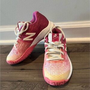 New Balance Pink and White Athletic Shoes